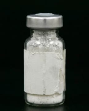 An unlabelled vial from an unnamed supplier